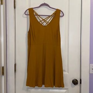 Forever 21 mustard yellow dress